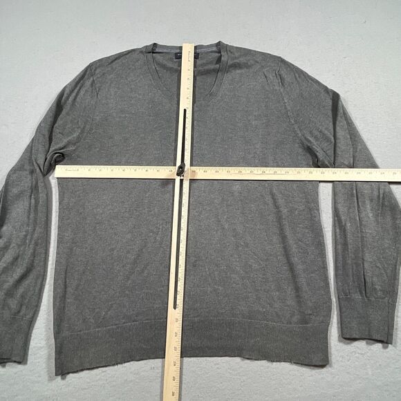 Banana Republic Sweater Men's L Luxury‎ Blend Cashmere Silk Long Sleeve V Neck - Picture 5 of 9
